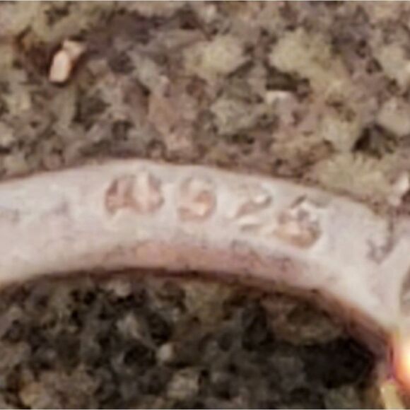 Vintage Sterling Twisted Drape Hoop Earrings - Picture 6 of 6